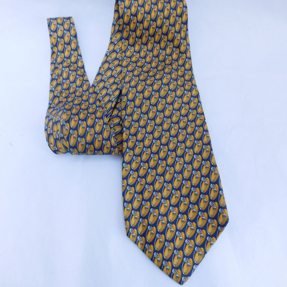 AUTHENTIC GUCCI PATTERN SILK TIE - Picture 1 of 4